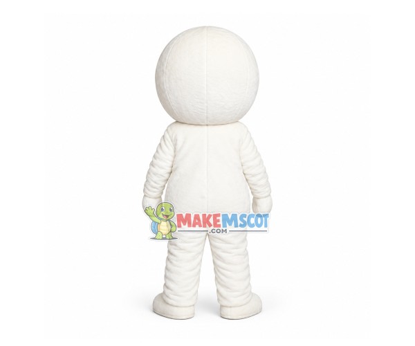 Drowsy Simple Snowman Mascot Costume Drowsy Simple Snowman Mascot Costume