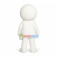 Drowsy Simple Snowman Mascot Costume Drowsy Simple Snowman Mascot Costume
