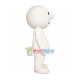 Drowsy Simple Snowman Mascot Costume Drowsy Simple Snowman Mascot Costume
