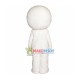 Drowsy Simple Snowman Mascot Costume Drowsy Simple Snowman Mascot Costume