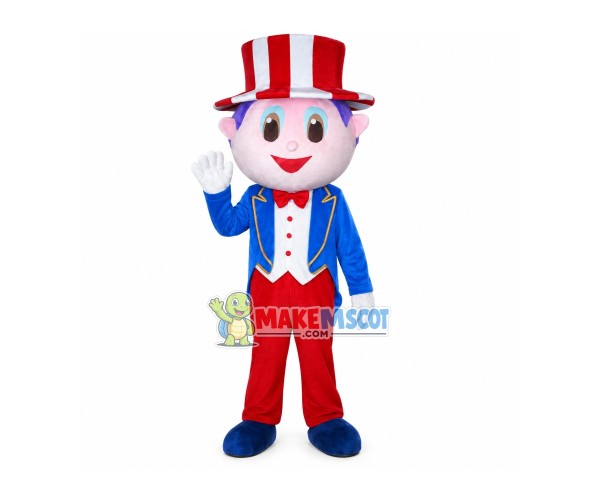 Magician Grandpa Mascot Costume Magician Grandpa Mascot Costume