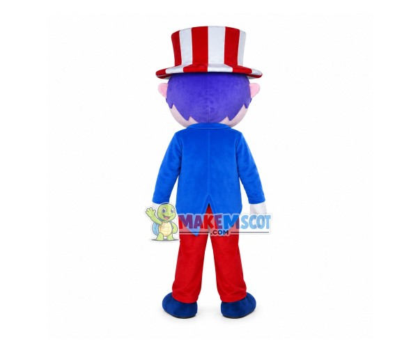 Magician Grandpa Mascot Costume Magician Grandpa Mascot Costume