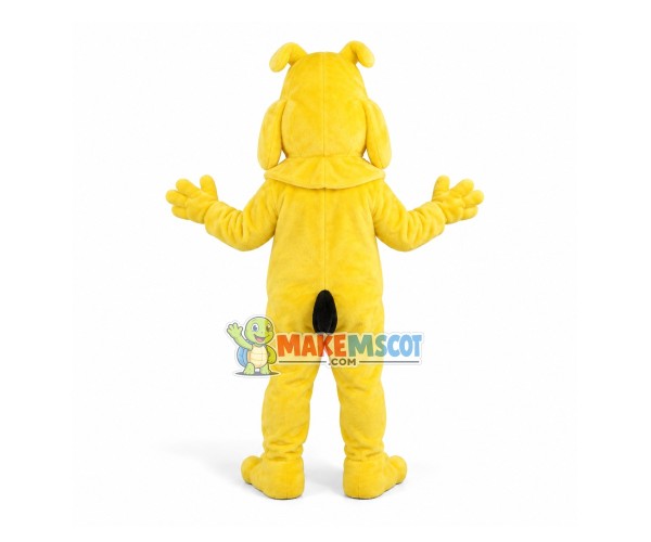 Arrogant Yellow Bulldog Mascot Costume Arrogant Yellow Bulldog Mascot Costume
