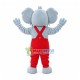 Koala In The Red Rompers Mascot Costume Koala In The Red Rompers Mascot Costume
