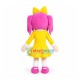 Pink Hair Girl Student Mascot Costume Pink Hair Girl Student Mascot Costume