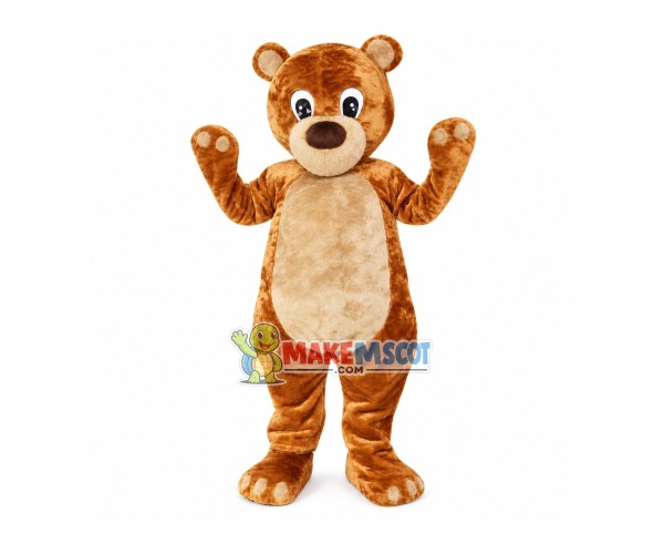 Hale Brown Bear Mascot Tall Costume Hale Brown Bear Mascot Tall Costume