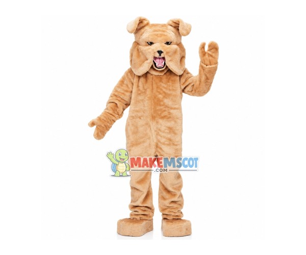 Crumpled Plush Bulldog Mascot Costume Crumpled Plush Bulldog Mascot Costume