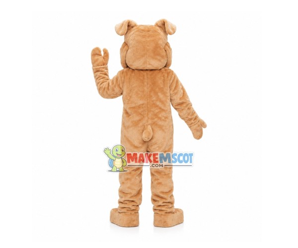 Crumpled Plush Bulldog Mascot Costume Crumpled Plush Bulldog Mascot Costume