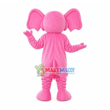 Pink Elephant Adult Mascot Costume Pink Elephant Adult Mascot Costume