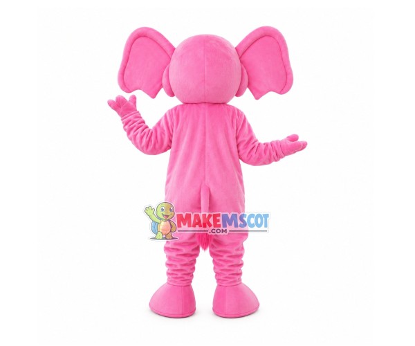 Pink Elephant Adult Mascot Costume Pink Elephant Adult Mascot Costume