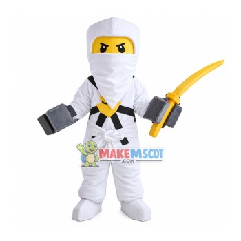 Mysterious Masked Warrior Mascot Costume