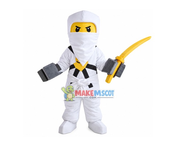 Mysterious Masked Warrior Mascot Costume Mysterious Masked Warrior Mascot Costume