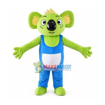 Green Koala Adult Size Mascot Costume Green Koala Adult Size Mascot Costume
