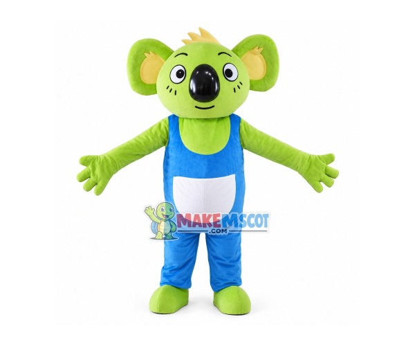 Green Koala Adult Size Mascot Costume Green Koala Adult Size Mascot Costume