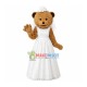 Wedding Dress Bride Brown Bear Mascot Costume Wedding Dress Bride Brown Bear Mascot Costume