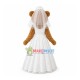 Wedding Dress Bride Brown Bear Mascot Costume Wedding Dress Bride Brown Bear Mascot Costume