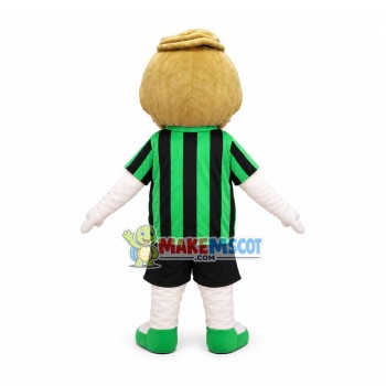 Boy In The Green Striped Shirt Mascot Costume Boy In The Green Striped Shirt Mascot Costume