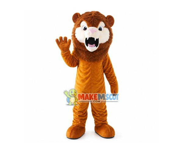 Roaring Ugly Lion Mascot Costume Roaring Ugly Lion Mascot Costume