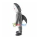 Turning Around Gray Shark Mascot Costume Turning Around Gray Shark Mascot Costume