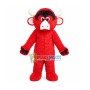 Red Furry Yak Mascot Costume