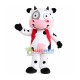 Cow In The Red Vest Mascot Costume Cow In The Red Vest Mascot Costume