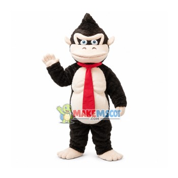 Muscle Gorilla With Tie Mascot Costume