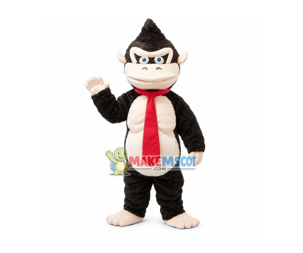 Muscle Gorilla With Tie Mascot Costume
