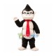 Muscle Gorilla With Tie Mascot Costume
