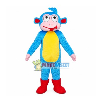 Interesting Blue Monkey Mascot Costume Interesting Blue Monkey Mascot Costume