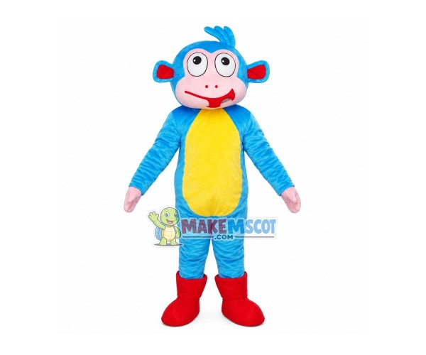 Interesting Blue Monkey Mascot Costume Interesting Blue Monkey Mascot Costume