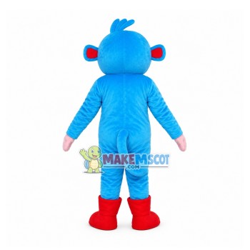 Interesting Blue Monkey Mascot Costume