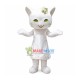 Eleghant White Cat Mascot Costume