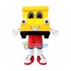 Cartoon Yellow Locomotive Mascot Costume Cartoon Yellow Locomotive Mascot Costume