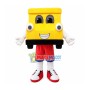 Cartoon Yellow Locomotive Mascot Costume