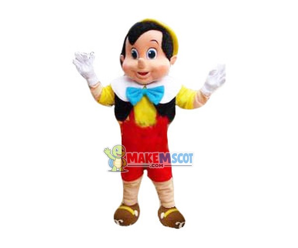 Cartoon Pinocchio Mascot Costume