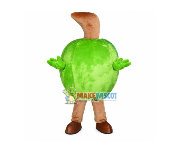 Green Apple Adult Mascot Costume Green Apple Adult Mascot Costume
