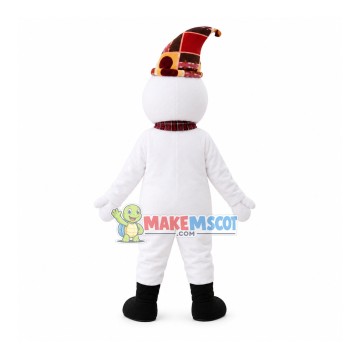Christmas Smile Snowman Mascot Costume Christmas Smile Snowman Mascot Costume