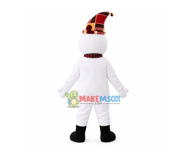 Christmas Smile Snowman Mascot Costume