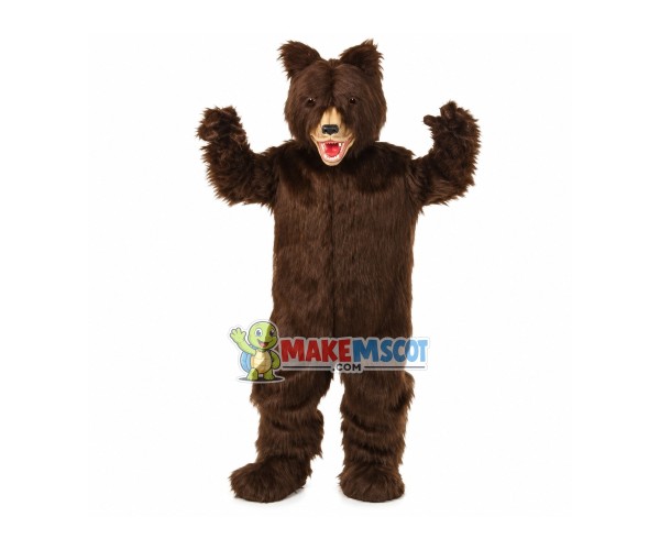 Manic Furry Wild Bear Mascot Costume Manic Furry Wild Bear Mascot Costume