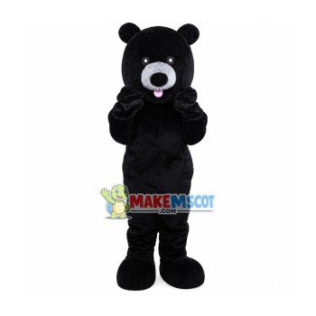 Naughty Black Bear Mascot Costume