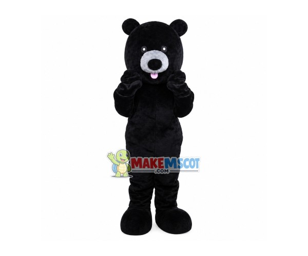 Naughty Black Bear Mascot Costume Naughty Black Bear Mascot Costume