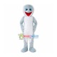 Pleased Gray Dolphin Cartoon Mascot Costume Pleased Gray Dolphin Cartoon Mascot Costume