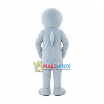Pleased Gray Dolphin Cartoon Mascot Costume Pleased Gray Dolphin Cartoon Mascot Costume