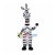 Clownish Zebra Mascot Costume