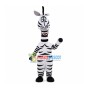 Clownish Zebra Mascot Costume