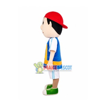 Little Boy In Jersey Mascot Costume Little Boy In Jersey Mascot Costume