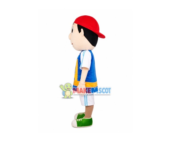 Little Boy In Jersey Mascot Costume Little Boy In Jersey Mascot Costume