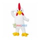 Hale Power White Chicken Mascot Costume Hale Power White Chicken Mascot Costume