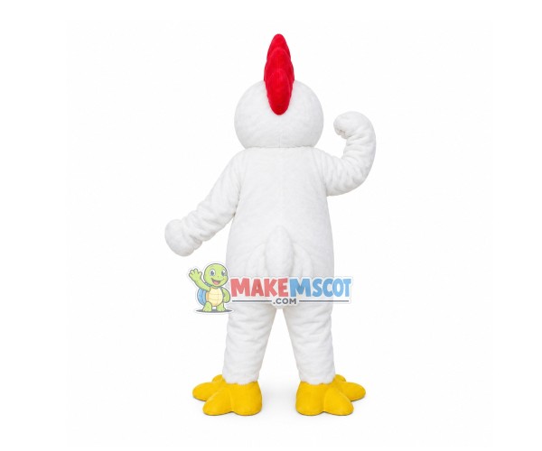 Hale Power White Chicken Mascot Costume Hale Power White Chicken Mascot Costume