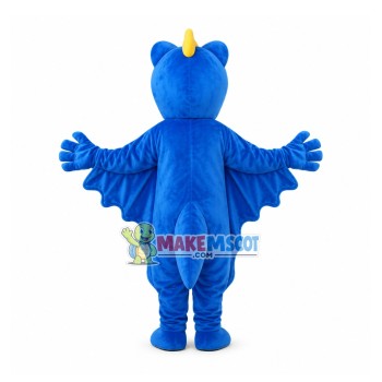 Adult Blue Flying Dragon Mascot Costume Adult Blue Flying Dragon Mascot Costume